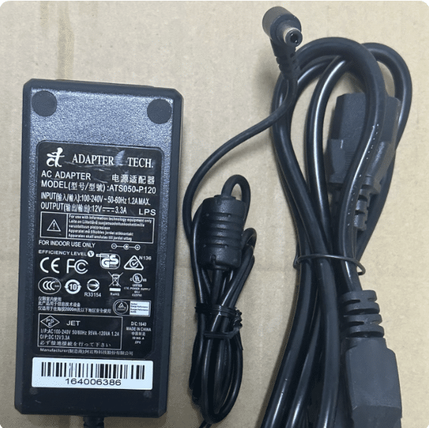 *Brand NEW* 12V 3.3A ADAPTER TECH. ATS050-P120 AC DC ADAPTER POWER SUPPLY